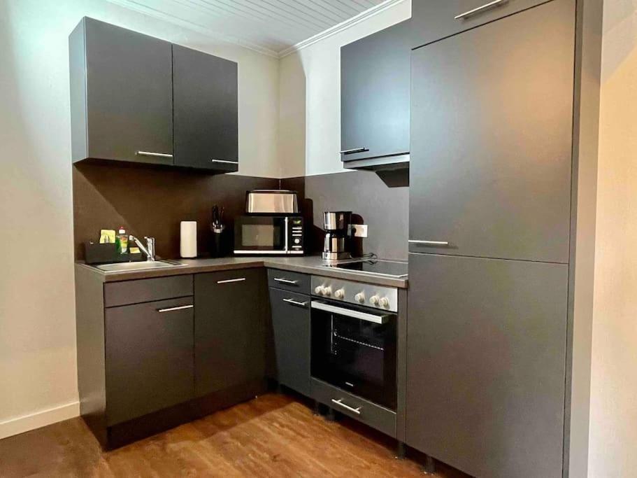 Studioappartement Mit Privatgarten In Ruhiger Wohnsiedlung 新明斯特 外观 照片